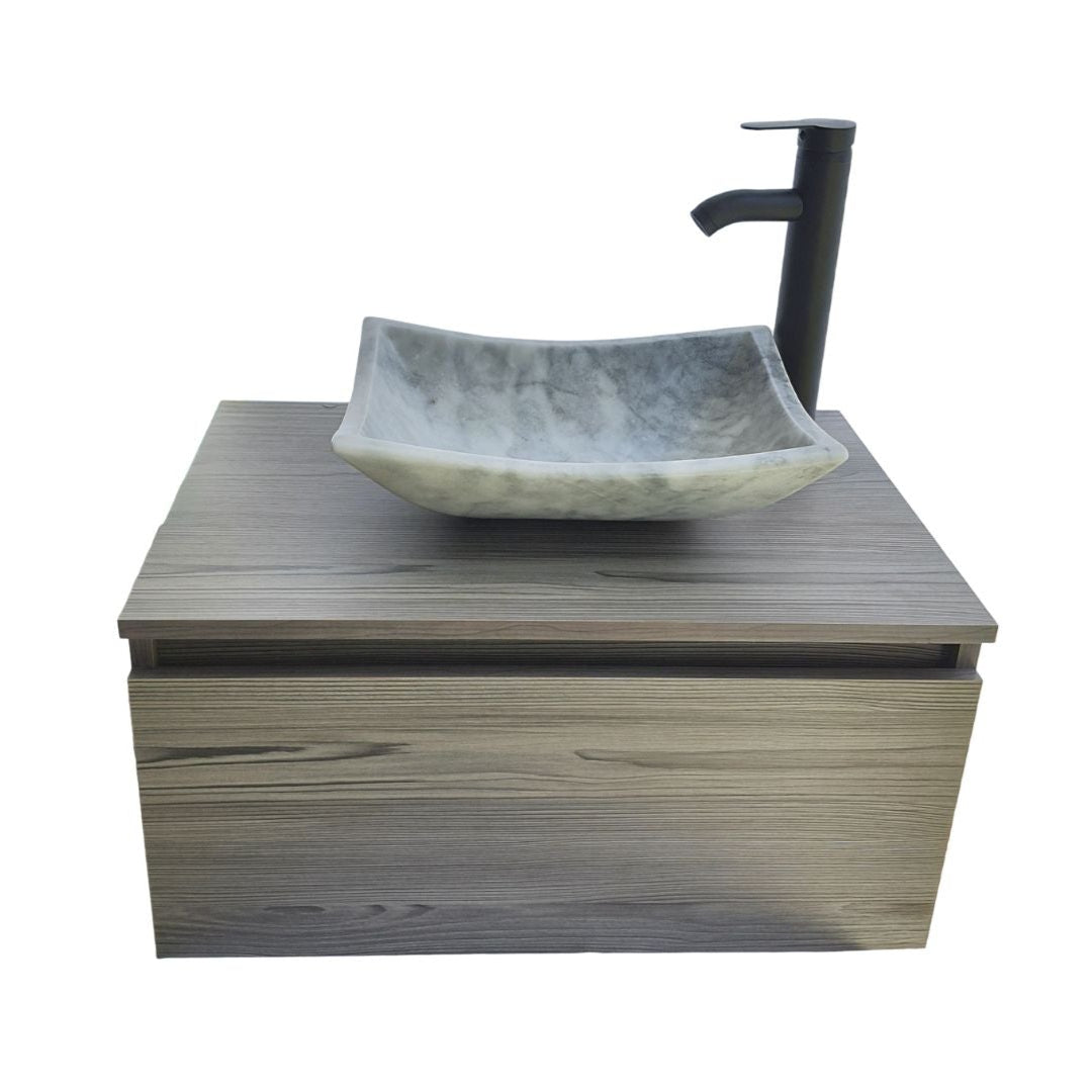 Mueble De Baño, Gabinete 60x40cm, Ovalin Marmol Y Monomando