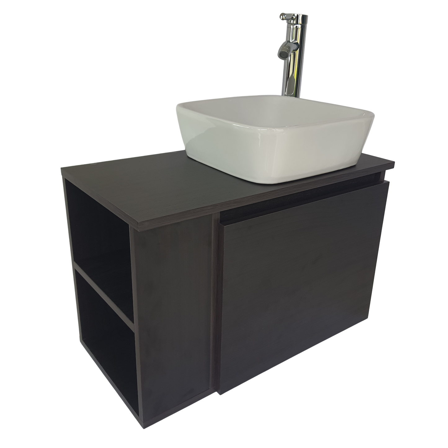 Mueble De Baño, Gabinete 60x30cm, Ovalin Marmol Y Monomando