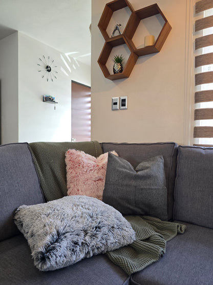 Set 3 Cojines Decorativos Cierre Invisible, Tela Suave para Sala, Cama, Sillón 45 x 45cm