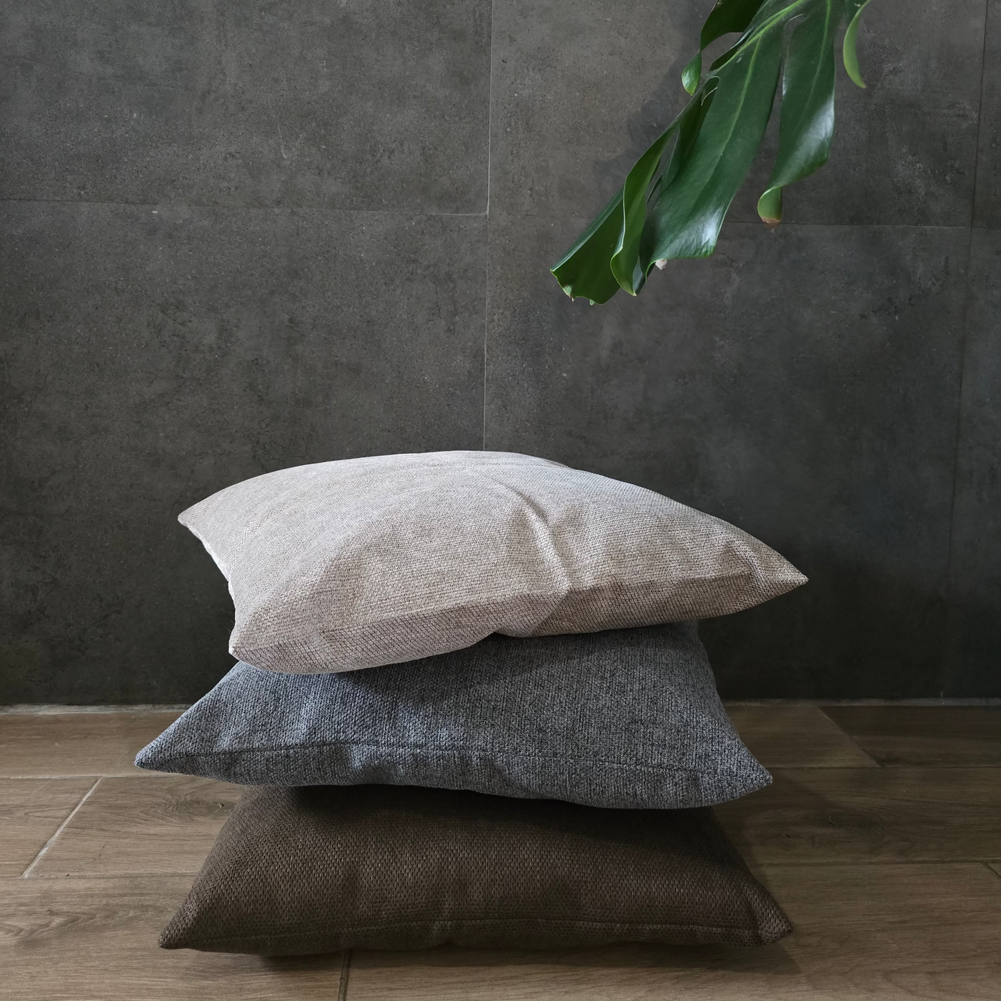 Set 3 Cojines Decorativos Cierre Invisible, Tela Suave para Sala, Cama, Sillón 45 x 45cm