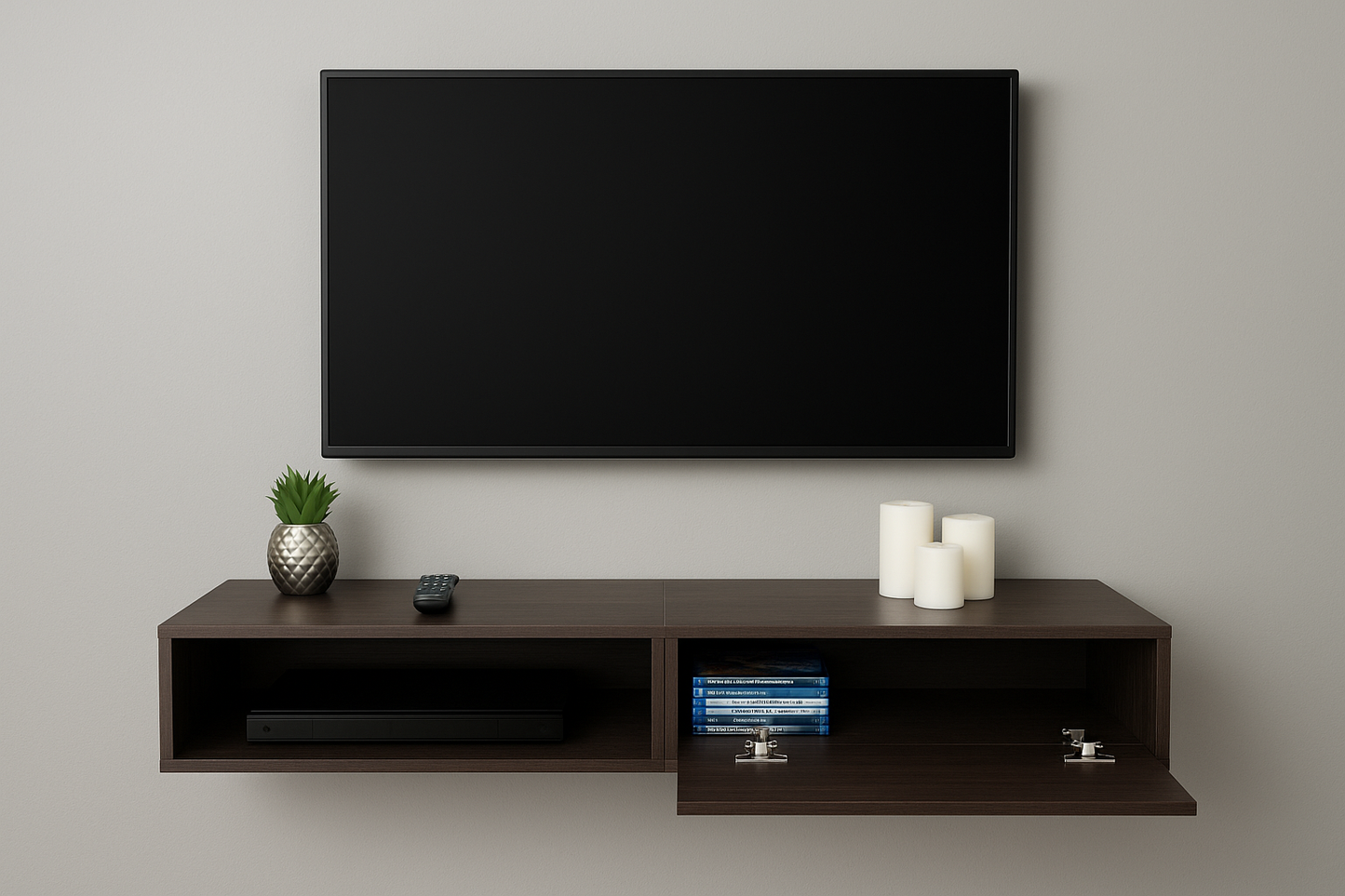 Mueble Tv, Centro De Entretenimiento, Flotado, Moderno 120cm