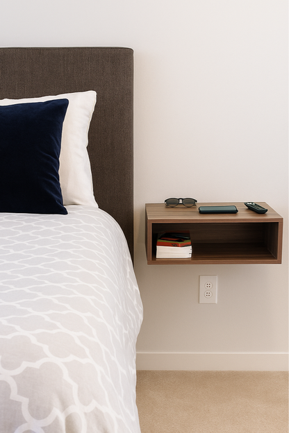 Buro Flotante Mueble Minimalista Moderno Juego De 2pzas