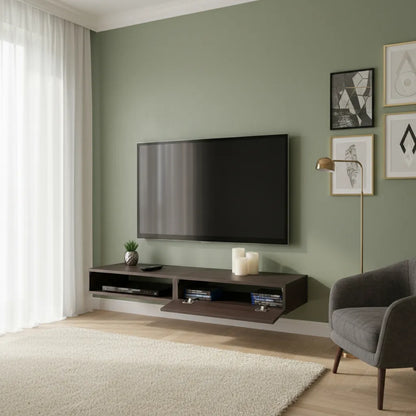 Mueble Tv, Centro De Entretenimiento, Flotado, Moderno 120cm
