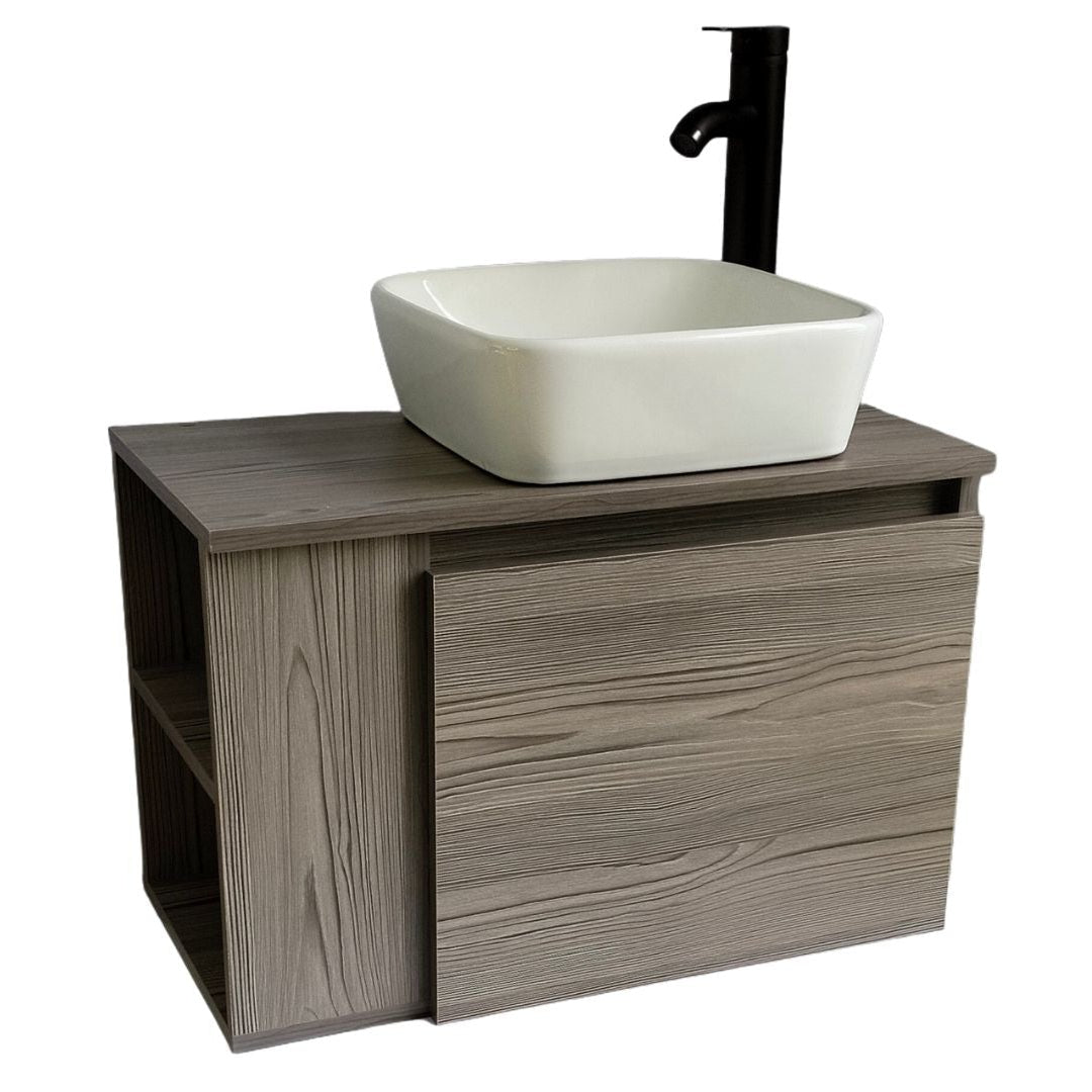 Mueble De Baño, Gabinete 60x30cm, Ovalin Marmol Y Monomando