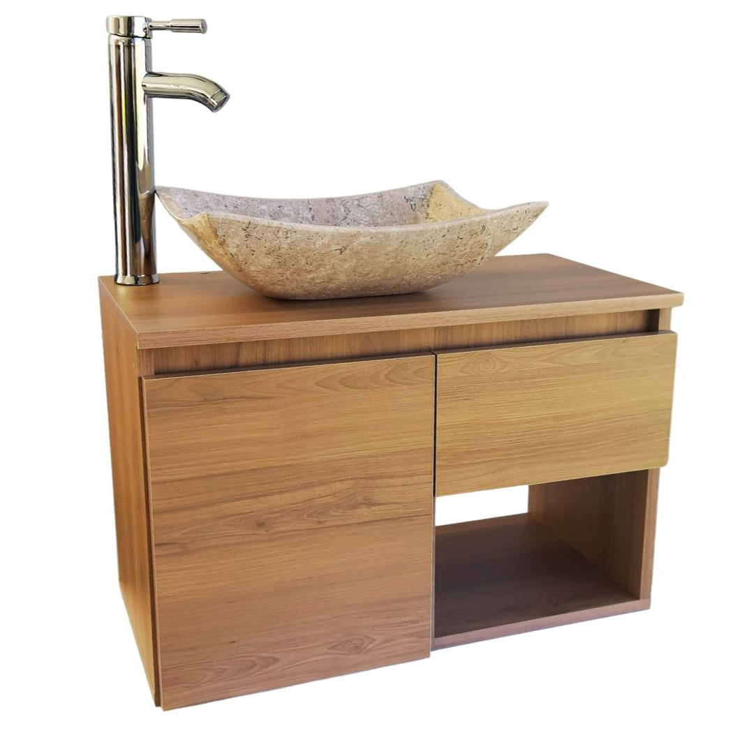 Mueble De Baño, Gabinete 60x30cm, Ovalin Marmol Y Monomando