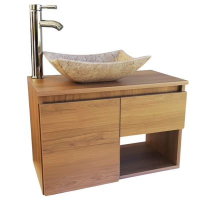 Mueble De Baño, Gabinete 60x30cm, Ovalin Marmol Y Monomando