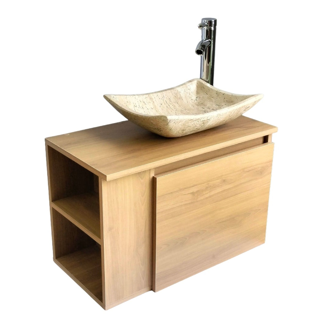 Mueble De Baño, Gabinete 60x30cm, Ovalin Marmol Y Monomando