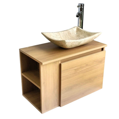 Mueble De Baño, Gabinete 60x30cm, Ovalin Marmol Y Monomando