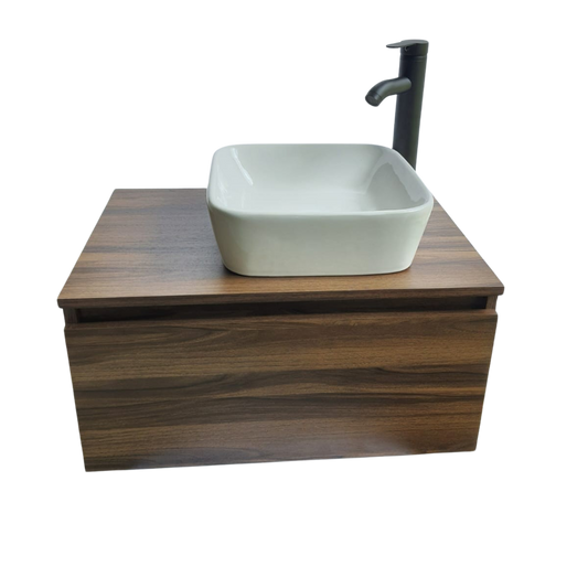 Mueble De Baño, Gabinete 60x40cm, Ovalin Marmol Y Monomando