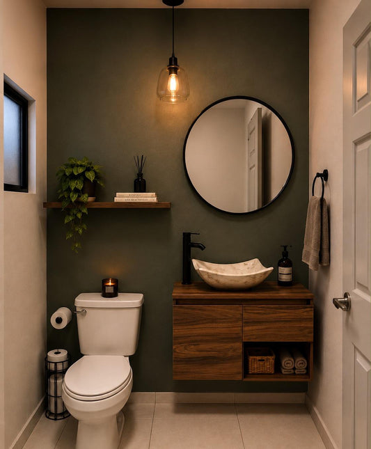 Mueble De Baño, Gabinete 60x30cm, Ovalin Marmol Y Monomando