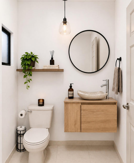 Mueble De Baño, Gabinete 60x30cm, Ovalin Marmol Y Monomando