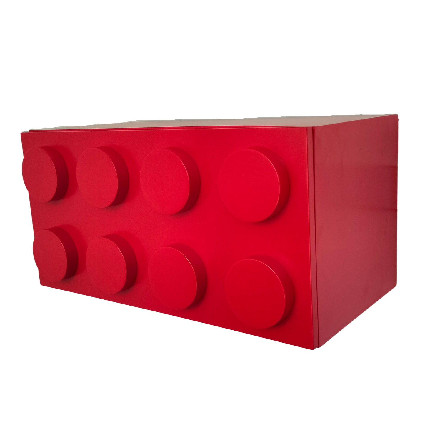 Repisa Infantil, Repisa Para Niños Tipo Bloque, Roja