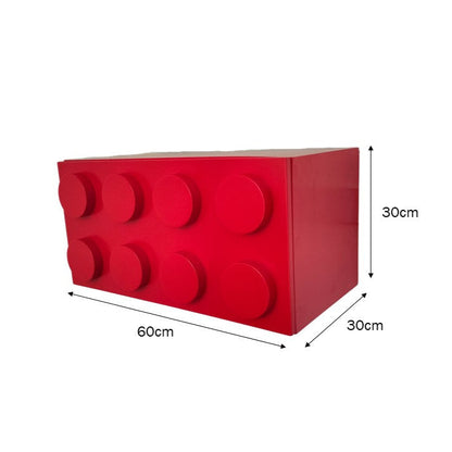 Repisa Infantil, Repisa Para Niños Tipo Bloque, Roja