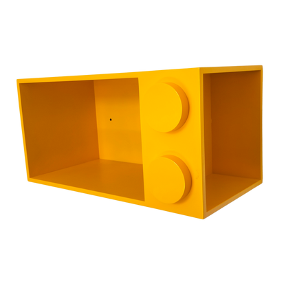 Repisa Infantil, Repisa Para Niños Tipo Bloque, Amarilla