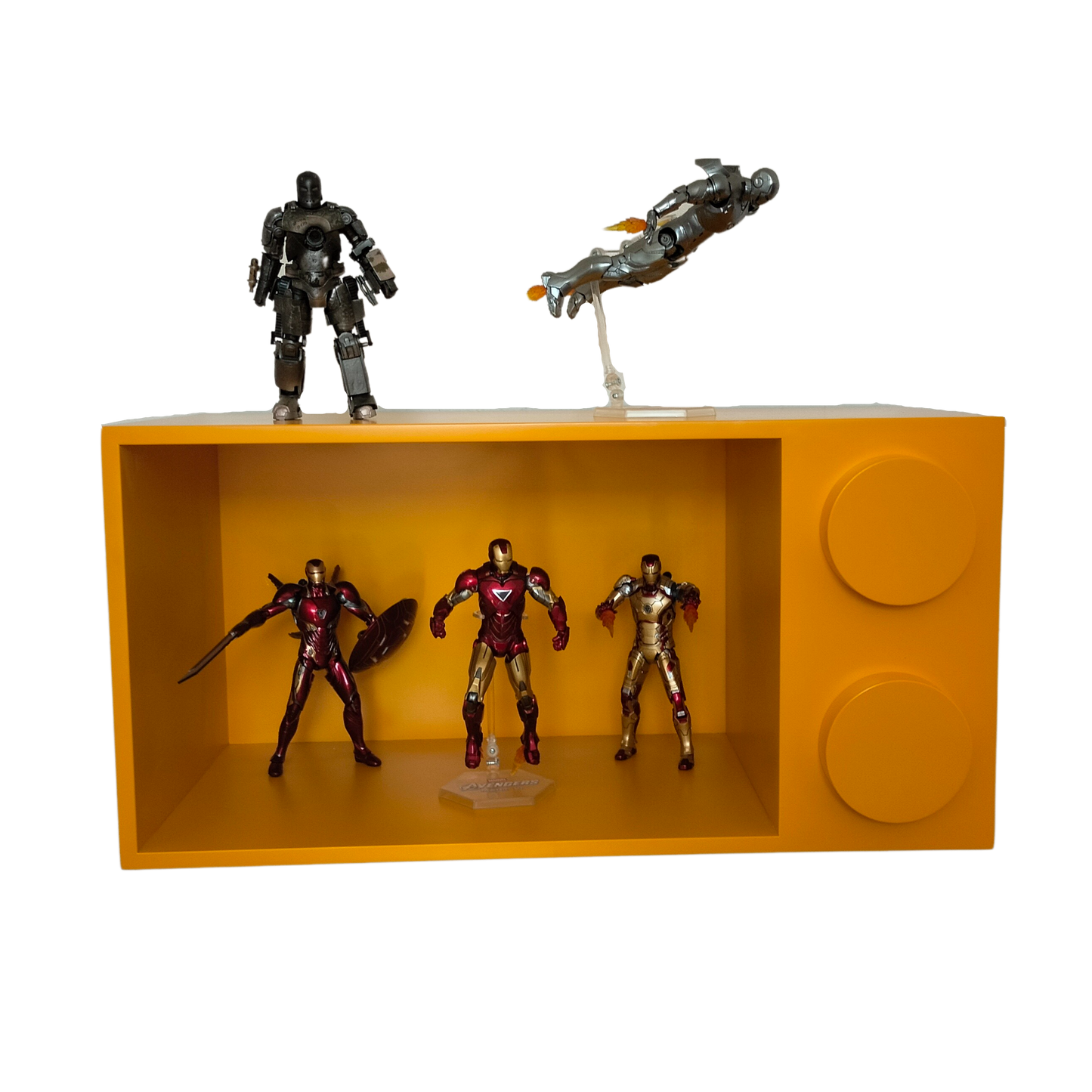 Repisa Infantil, Repisa Para Niños Tipo Bloque, Amarilla