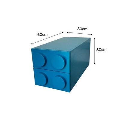 Repisa Infantil, Repisa Para Niños Tipo Bloque, Azul