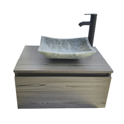 Mueble De Baño, Gabinete 60x40cm, Ovalin Marmol Y Monomando