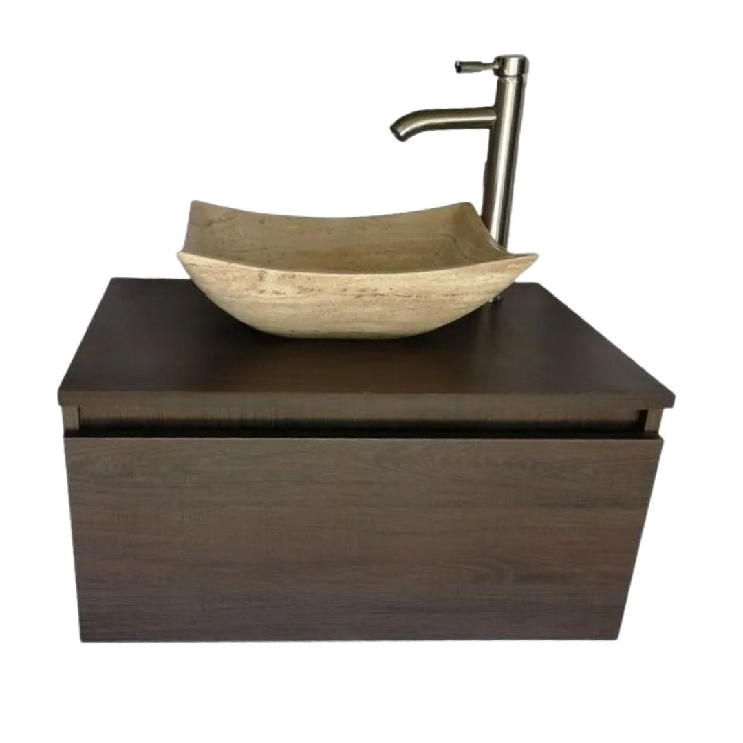 Mueble De Baño, Gabinete 60x40cm, Ovalin Marmol Y Monomando